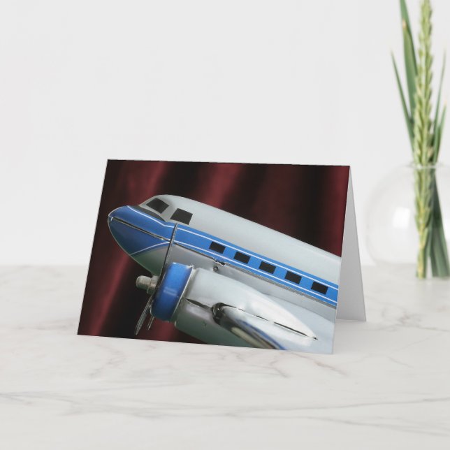 DC 3 Aeroplane Greeting Card (Front)
