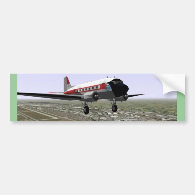 DC-3 Take-Off Bumper Sticker (Front)