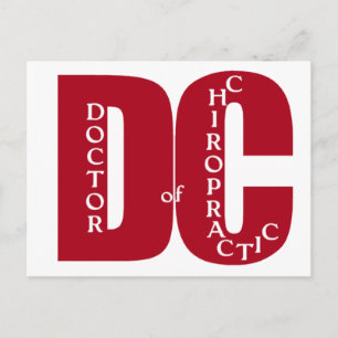 DC Big Red DOCTOR OF CHIROPRACTIC MEDICINE Postcard