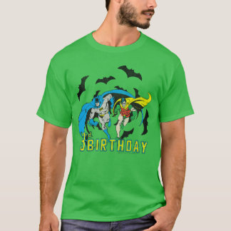 DC Comics Batman And Robin 3rd Birthday Bats funny T-Shirt