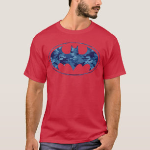 DC Comics Batman Blue Camo Logo T-Shirt