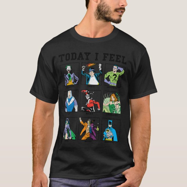DC Comics Batman Villains Today I Feel Emotional B T-Shirt (Front)