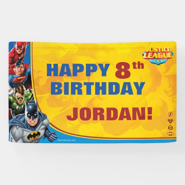 DC Comics | Justice League - Birthday Banner (Horizontal)