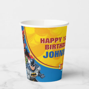 DC Comics Justice League - Birthday Paper Cups