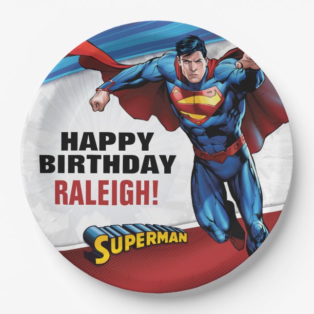 DC Comics | Superman - Birthday Paper Plate (Front)