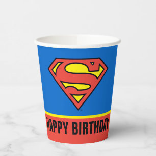 DC Comics Superman Classic Logo - Birthday Paper Cups