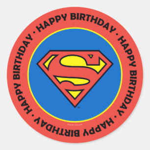 DC Comics   Superman   Classic Logo Classic Round Sticker