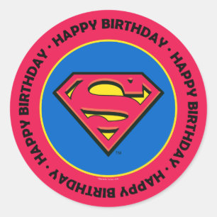 DC Comics   Superman   Classic Logo Classic Round Sticker