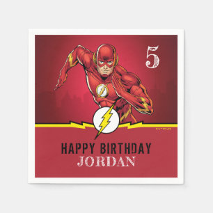 DC Comics The Flash Birthday Napkin