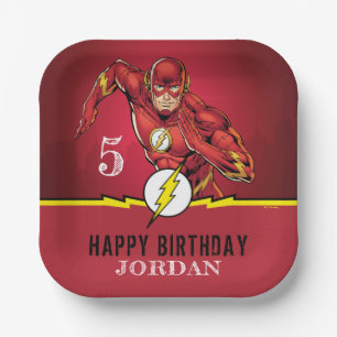 DC Comics The Flash Birthday Paper Plate