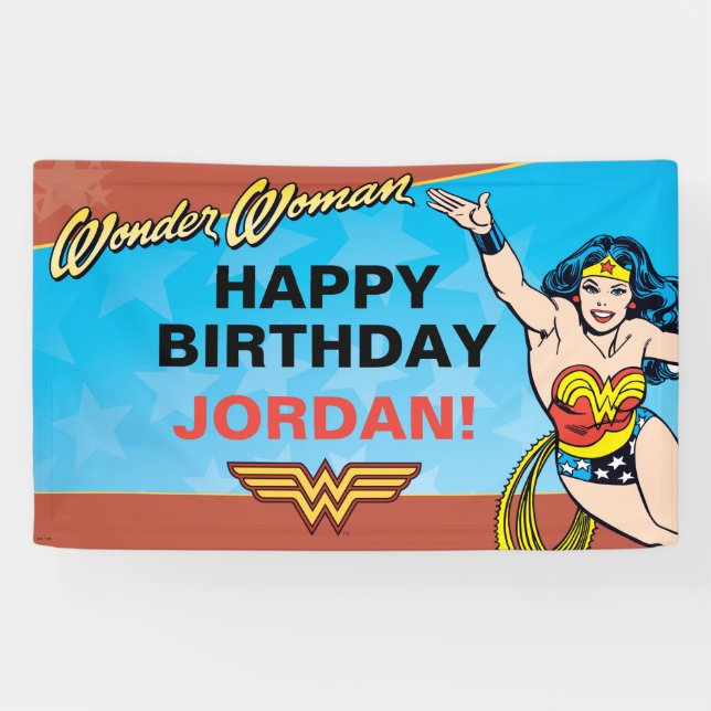 DC Comics | Wonder Woman Birthday Banner (Horizontal)