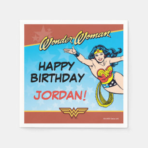 DC Comics   Wonder Woman Birthday Napkin