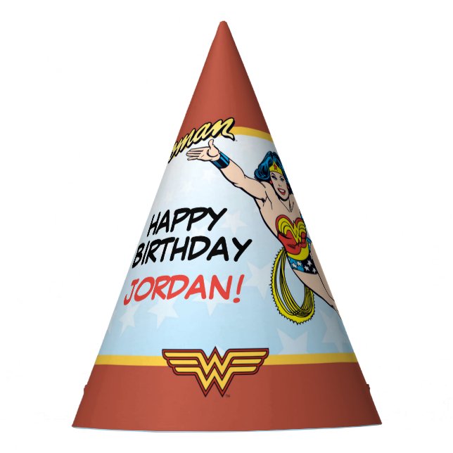 DC Comics | Wonder Woman Birthday Party Hat (Front)
