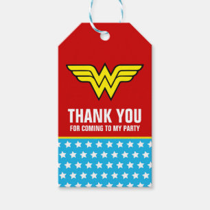 DC Comics Wonder Woman Logo Happy Birthday Gift Tags
