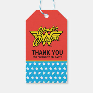 DC Comics Wonder Woman Logo Happy Birthday Gift Tags
