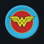 DC Comics | Wonder Woman Logo | Happy Birthday Paper Plate<br><div class="desc">This colourful nod to the iconic Diana Prince will appeal to comic book fans all over the world. These must-have accessories for a superhero themed birthday party have been officially designed by DC Comics. Featuring Wonder Woman's classic shield, these girly paper plates will unleash the inner Amazon goddess in your...</div>