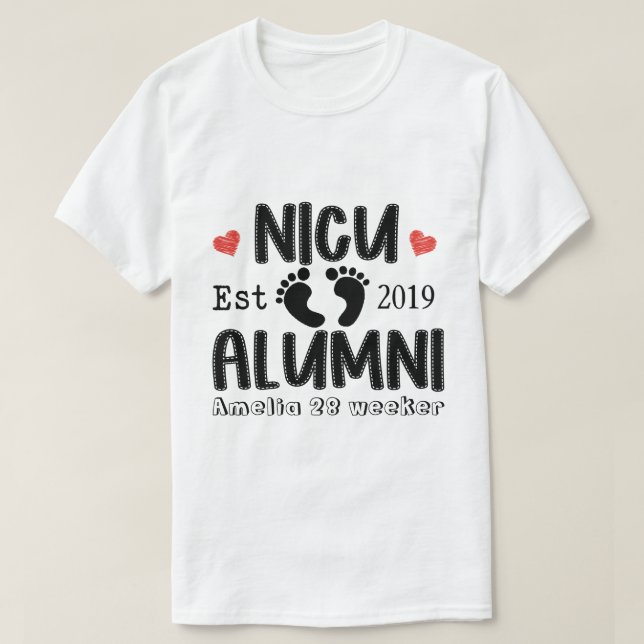 DC Custom Preemie Shirt, NICU Survivor Shirt (Design Front)