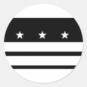 DC Flag Classic Round Sticker