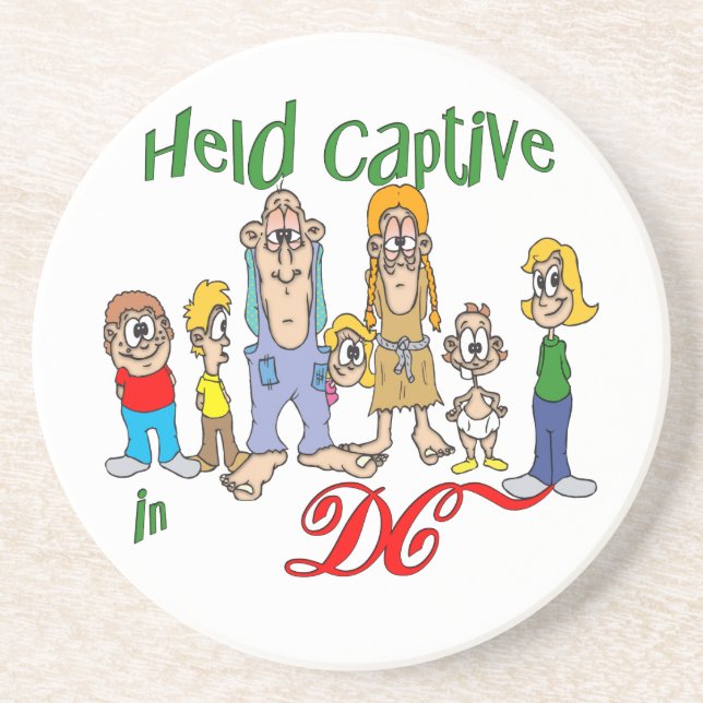 DC Funny Trailer Park Sandstone Coaster (Front)