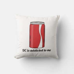 DC Is Addicted to Me Soda Can Design Funny Pop Cushion