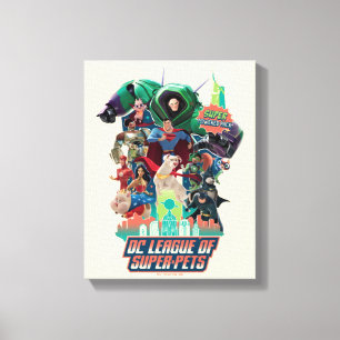 DC League of Super-Pets Battle for Metropolis Canvas Print
