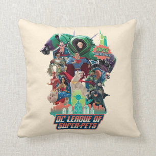 DC League of Super-Pets Battle for Metropolis Cushion