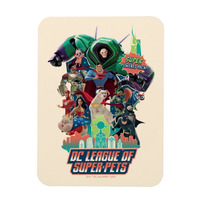 DC League of Super-Pets Battle for Metropolis Magnet (Vertical)
