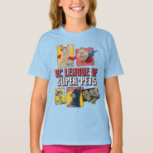 DC League of Super-Pets Character Panels T-Shirt