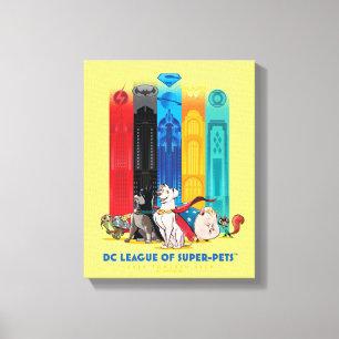 DC League of Super-Pets Metropolis Towers Canvas Print