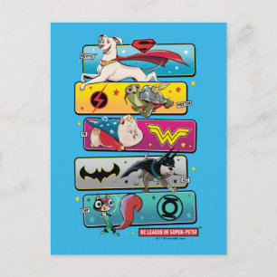 DC League of Super-Pets Panels Postcard