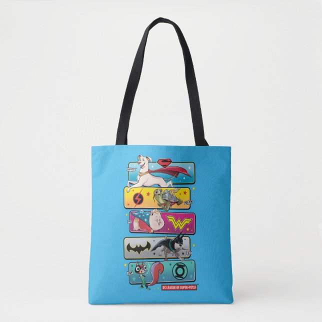 DC League of Super-Pets Panels Tote Bag (Front)