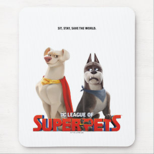 DC League of Super-Pets Theatrical Art Mouse Mat