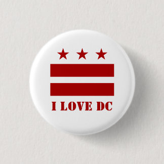 DC LOVE 3 CM ROUND BADGE