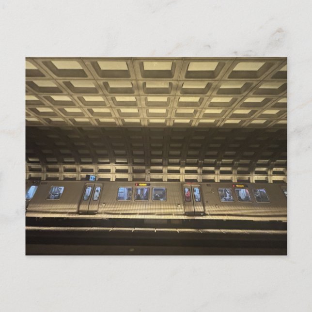 DC Metro Train Postcard (Front)