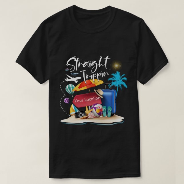 DC Personalised Straight Trippin T-Shirt (Design Front)