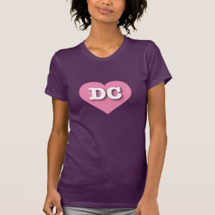 DC Pink Heart - I love DC T-Shirt