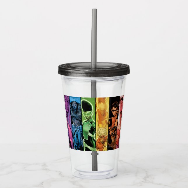 DC Pride Comic Cover 2022 Acrylic Tumbler (Front)