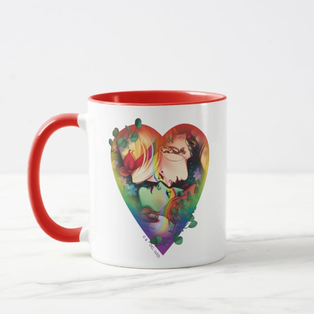 DC Pride Harley Quinn & Poison Ivy Comic Cover Mug (Left)