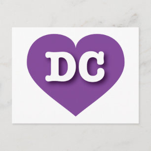 DC Purple Heart - I love DC Postcard