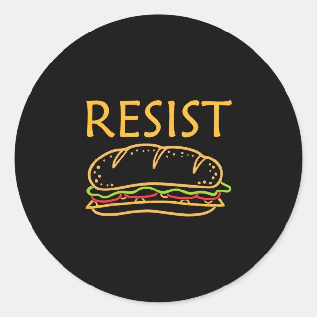 Dc Sandwich Guy Resist Sandwich Thrower Anti-ice A Classic Round Sticker (Front)