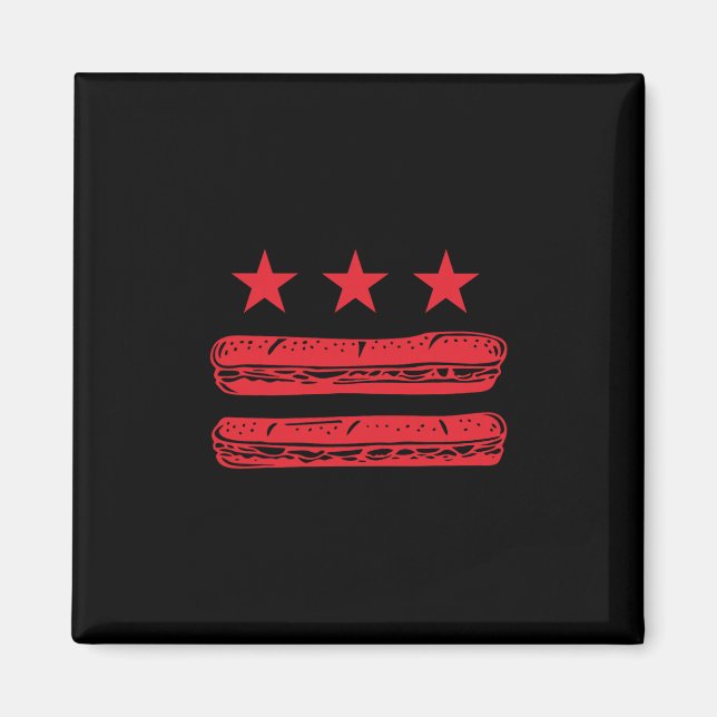 Dc Sandwich Guy Resist Sandwich Thrower Anti-ice A Magnet (Front)