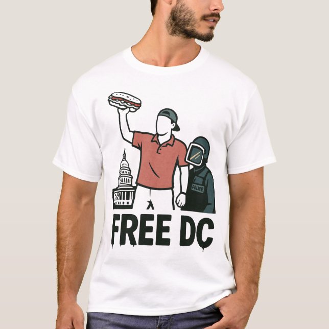 Dc Sandwich Guy The Sandwich Guy Free Dc Long  T-Shirt (Front)