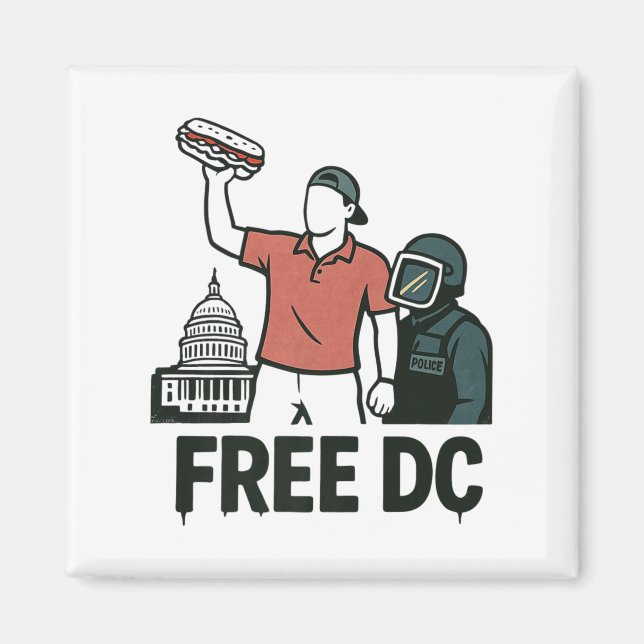 Dc Sandwich Guy The Sandwich Guy Free Dc Premium  Magnet (Front)
