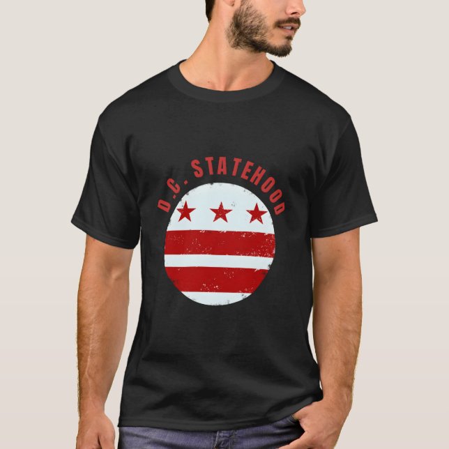 Dc Statehood District Of Columbia Flag T-Shirt (Front)
