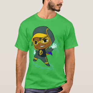 DC Super Friends Static Shock Big Character Portra T-Shirt