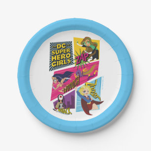 DC Super Hero Girls Action Panels Paper Plate