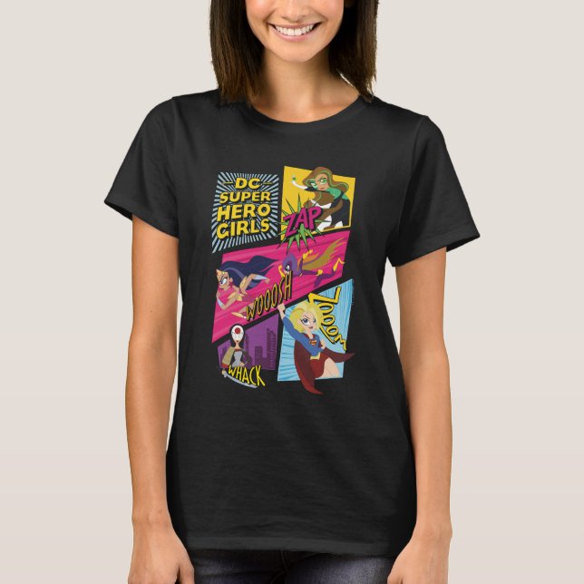 DC Super Hero Girls Action Panels T-Shirt (Front)