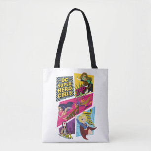 DC Super Hero Girls Action Panels Tote Bag