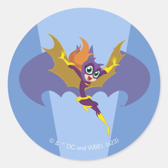 DC Super Hero Girls Batgirl Classic Round Sticker (Front)