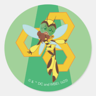 DC Super Hero Girls Bumble Bee Classic Round Sticker